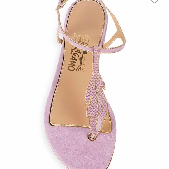 Salvatore ferragamo milli sandal in lilac - Picture 2 of 5